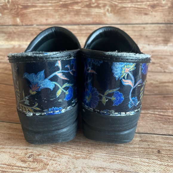 Dansko Professional Women's Clog Blue Garden Patent Leather size eu 38, 7.5/8 - Picture 8 of 14